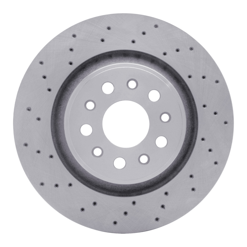 Maserati LeVante Brake Rotor (1) - Rear - R1 Concepts - Drilled - `17-`24